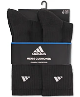adidas Men's Cushioned Athletic 6-Pack Crew Socks