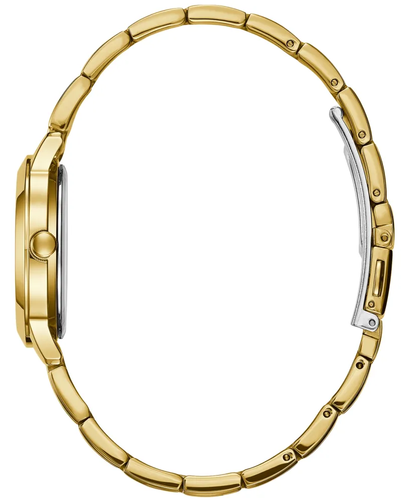 Guess Women's Gold-Tone Stainless Steel Bracelet Watch 30mm