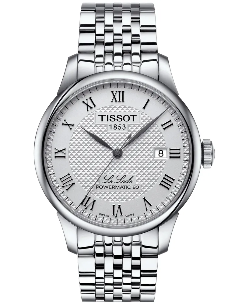 Tissot Men's Swiss Le Locle Stainless Steel Bracelet Watch 39mm