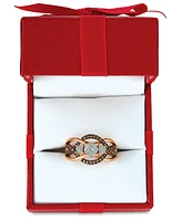 Le Vian Chocolatier Diamond Ring (3/8 ct. t.w.) 14k Rose Gold (Also Available Two-Tone White & Yellow or Gold)