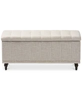 Kaylee Button-Tufted Storage Ottoman Bench