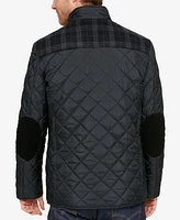 Cole Haan Mixed Media Quilted Jacket