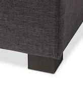 Roanoke Grid-Tufting Storage Ottoman Bench