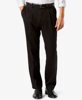 Dockers Men's Big & Tall Easy Classic Pleated Fit Khaki Stretch Pants