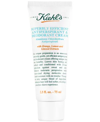 Kiehl's Since 1851 Superbly Efficient Antiperspirant & Deodorant Cream, 2.5