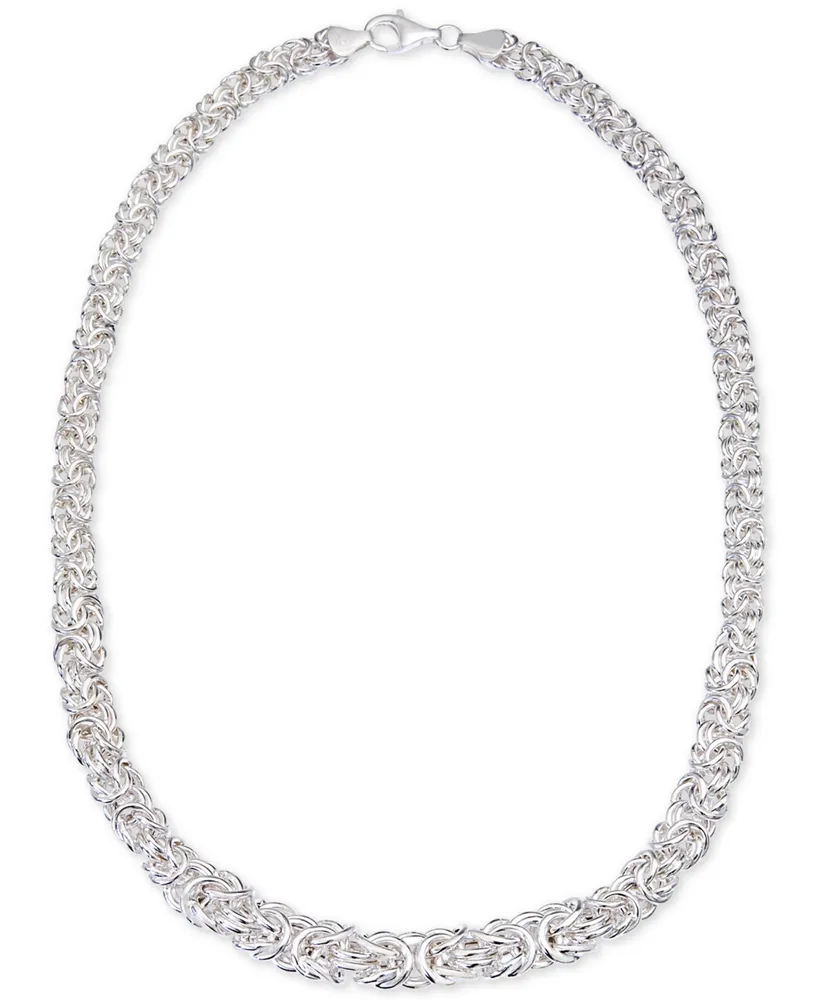 Giani Bernini Byzantine Link Collar Necklace in Sterling Silver, Created for Macy's