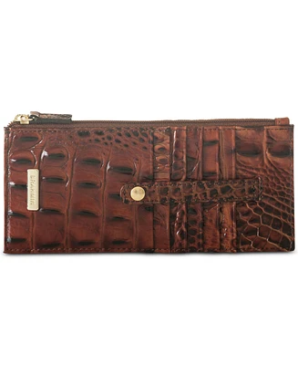 Brahmin Credit Card Melbourne Embossed Leather Wallet