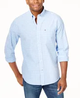 Tommy Hilfiger Men's Big & Tall Classic-Fit Twain Stretch Check Shirt