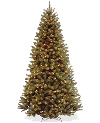 National Tree Company 7.5' North Valley Spruce Hinged Tree With 550 Clear Lights