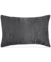 Donna Karan Home Moonscape Reversible Textured Jacquard Charcoal Standard Sham