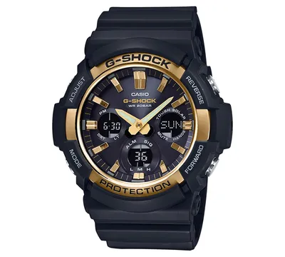 G-Shock Men's Solar Analog-Digital Black Resin Strap Watch 53mm