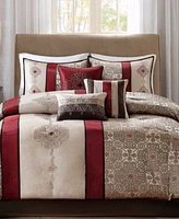 Madison Park Donovan Jacquard Medallion 7 Pc. Comforter Sets