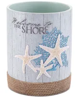 Avanti Beachcomber Seashells Resin Wastebasket