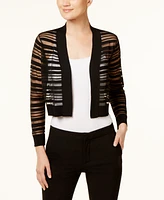 Calvin Klein Sheer-Stripe Shrug Cardigan