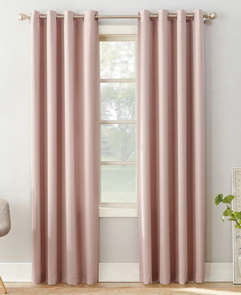 Sun Zero Grant Solid Grommet Curtain Panel