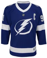 Authentic Nhl Apparel Steven Stamkos Tampa Bay Lightning Player Replica Jersey, Big Boys (8-20)