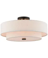 Livex Claremont 4-Light Semi-Flush Mount