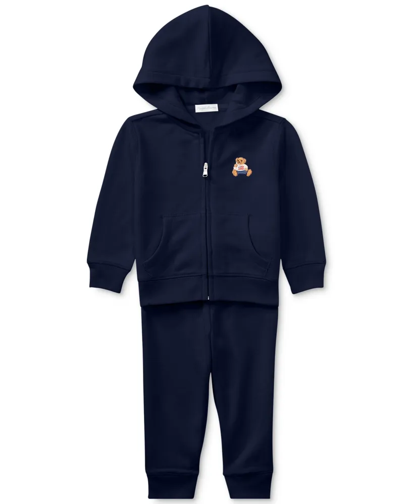 Polo Ralph Lauren Men's 2-Pc. Cotton Polo Bear Pajamas Set - Macy's