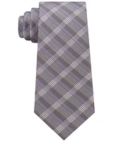 Calvin Klein Men's Creme Plaid Tie