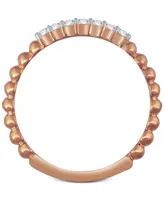 Diamond Stackable Beaded Band (1/8 ct. t.w.)