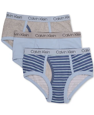 Calvin Klein 3-Pk. Cotton Briefs, Little Boys & Big