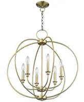 Livex Milania 6- Light Metal Chandelier