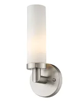 Livex Aero 1- Light Brushed Nickel Sconce