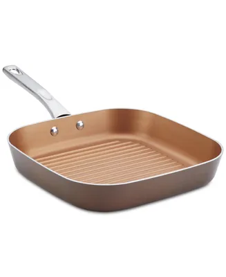 Ayesha Curry 11.25" Porcelain Enamel Deep Square Grill Pan