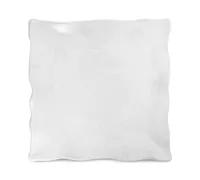 Q Squared White Ruffle Melamine Square Platter