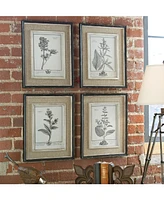 Uttermost Casual Gray Study Wall Art I, Ii, Iii, Iv, Set of 4