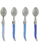 French Home Laguiole Shades of Blue Coffee Spoons, Set of 4