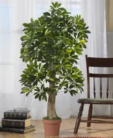 Nearly Natural 4' Schefflera Real Touch Tree