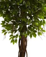 Nearly Natural 7.5' Ficus Uv-Resistant Indoor/Outdoor Tree