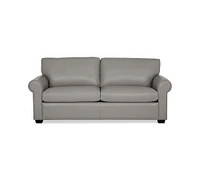Orid 77" Full Roll Arm Leather Sleeper, Created for Macy's