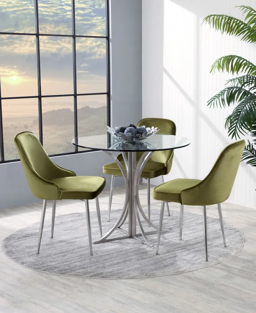 Marcel Dining Chair (Set of 2) - Chrome Finish
