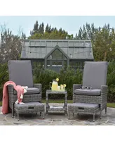 Elle Decor Vallauris 5-Pc. Outdoor Recreational Set