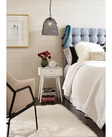 Elle Decor Rory 1-Drawer Side Table, Quick Ship