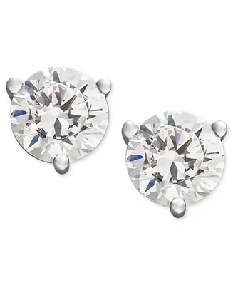 Certified Near Colorless Diamond Stud Earrings 18k White Gold or (1/4 ct. t.w.)