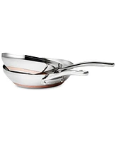 Anolon Nouvelle Copper Stainless Steel 8" & 9.5" French Skillets
