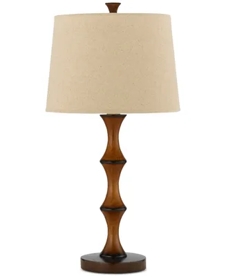 Cal Lighting 3-Way Resin Bamboo Table Lamp