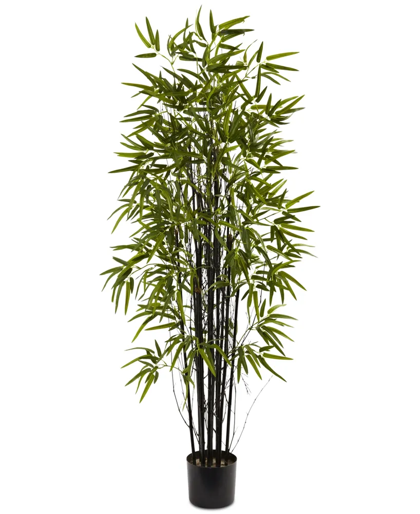 Nearly Natural 5' Artificial Black Bamboo Tree