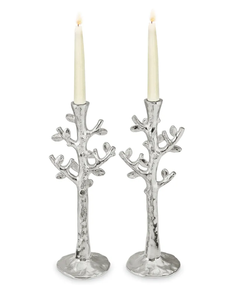 Michael Aram Set of 2 Tree of Life Candlestick Holders