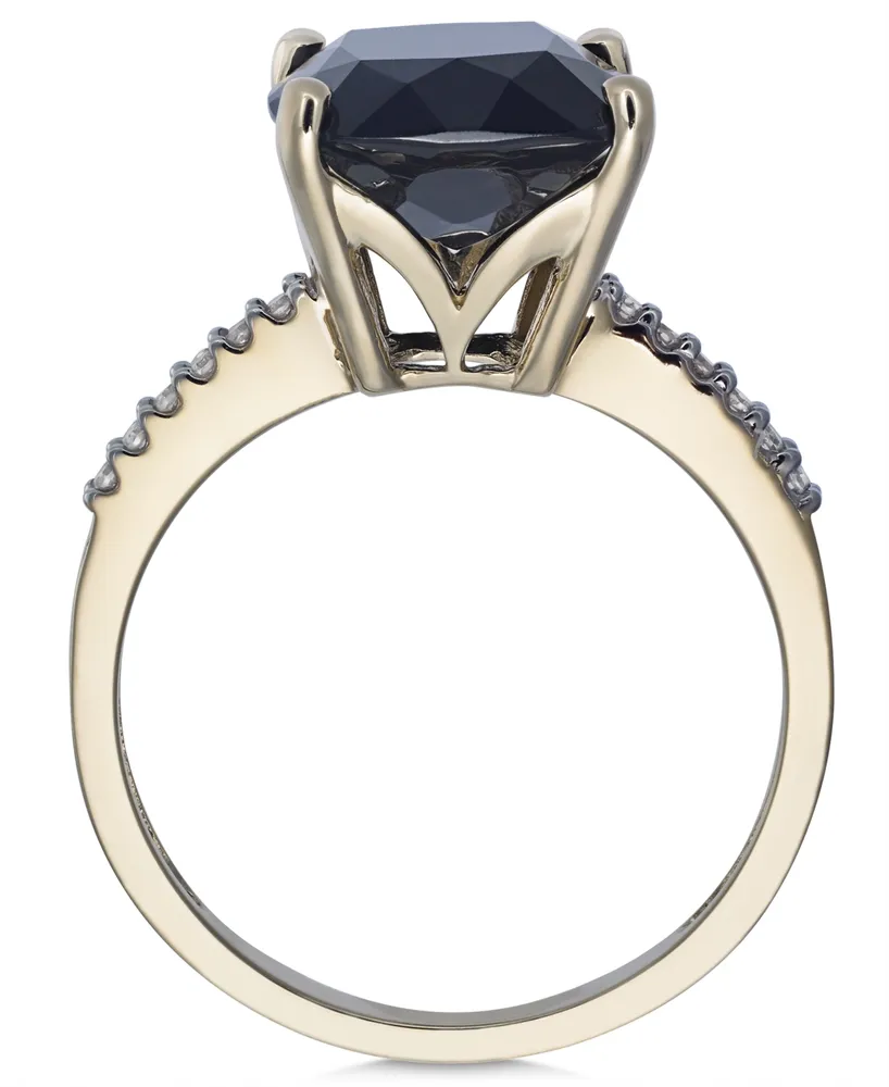 Onyx (1-1/6 ct. t.w.) and Diamond Accent Ring in 14k Gold