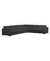 Closeout! Nevio 157" 6-Pc. Fabric "L" Shaped Sectional Sofa, Created for Macy's