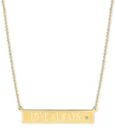Sarah Chloe Diamond Accent "Love Always" Pendant Necklace, 16" + 2" extender
