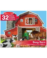 Melissa & Doug Busy Barn Shaped Floor Puzzle