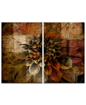 Ready2HangArt 'Daisy Abstract' Oversized 2-Pc. Canvas Art Print Set