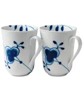 Royal Copenhagen Blue Fluted Mega Mugs, Set of 2