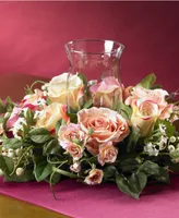 Nearly Natural Rose Candelabrum Artificial Arrangement