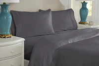 Pointehaven Solid 620 Thread Count Cotton 4-Pc. Sheet Set
